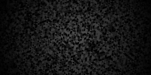 Fototapeta premium Minimal abstract low polygon paper cubic black, gray wallpaper design. vector transparent polygon reangle square pattern. geometric wall tile metal cube triangle background.