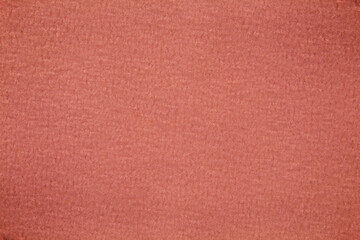 Red orange felt texture background with soft fibrous texture