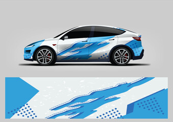 Sport car livery wrap design, vehicle wrap sticker and decal © Lancar