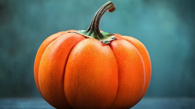 selective focus fresh orange pumpkin macro texture natural harvest