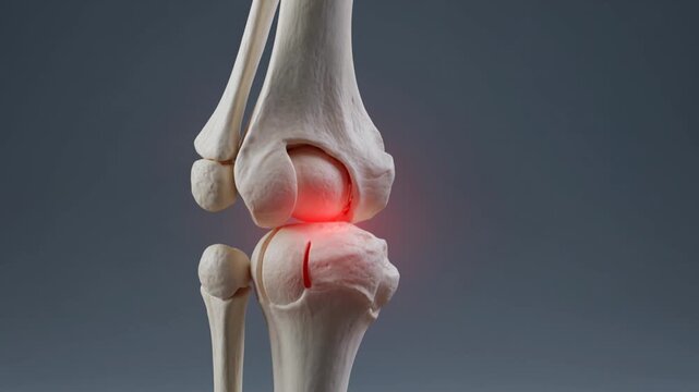 Detailed Human Knee Joint Anatomy Model