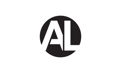 Modern Letter AL Logo Design, Creative Alphabet AL Icon  © MD