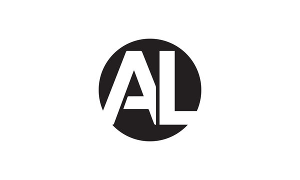 Modern Letter AL Logo Design, Creative Alphabet AL Icon
