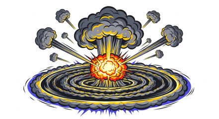 Nuclear Explosion Mushroom Cloud. © Ali