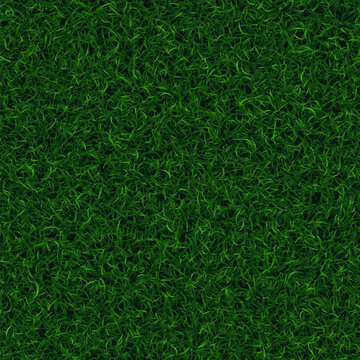 Grass seamless pattern. View from above. Vector eps10 illustration. Natural green lawn texture background for design and decoration. Top view.