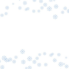 Vector Design Blue snowflakes on white background winter holiday decoration vector graphic