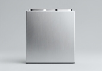 Front view of solid state battery cell with deep focus