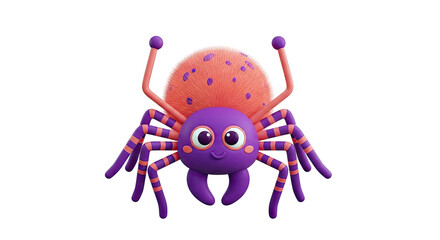 Obraz premium Cute Cartoon Spider