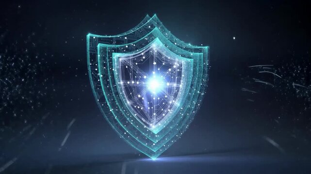 Cyber security shield digital protection data network glowing light technology background internet safety network defense system firewall secure connection abstract shield secure system virtual
