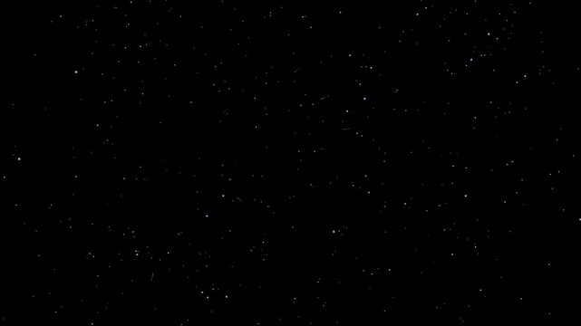 Black Background With White Noise Dots.