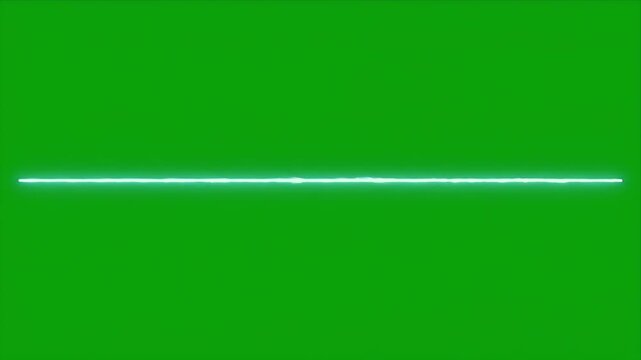 Vibrant 3D Abstract Waveform Visualization with Dynamic Color Shifts and Pulsating Motion on Green Screen Background