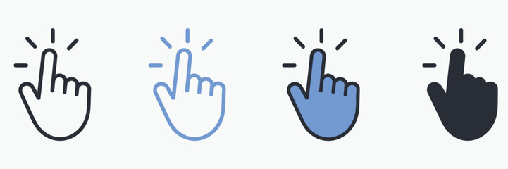 Fototapeta premium Finger snap gesture icon quick result symbol vector