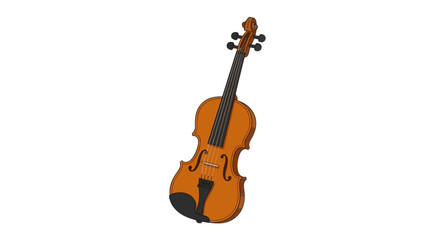 Fototapeta premium violin on white background