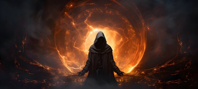 Astral vision grim reaper ifrit meets cosmos,generative AI