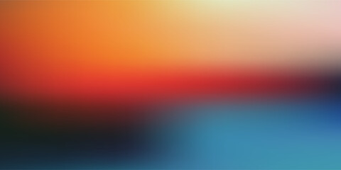 Obraz premium Vibrant abstract gradient with fiery reds warm oranges and cool blues in a textured pattern