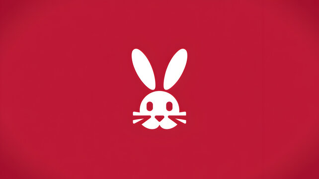 Playboy Bunny Logo on Red Background