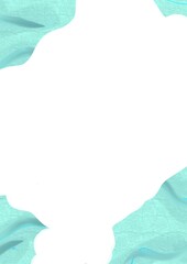 Fototapeta premium Abstract blue background with half paper frame. Suistable for party invitation background, invitation, book cover, bussiness presentation and more.