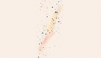 Fototapeta premium A colorful explosion of paint and glitter on a white background