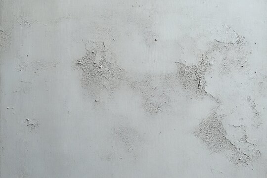 worn pale gray plaster wall with peeling paint and rough textured patches evoking quiet decay and calm minimalism