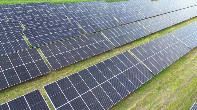Sun powered panels installed across green land