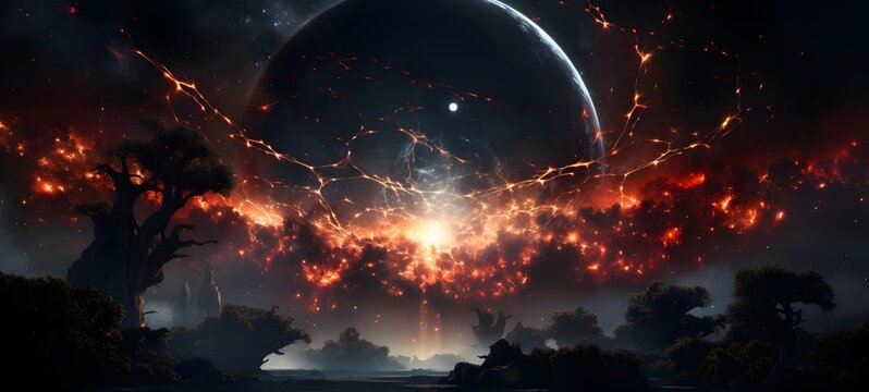 Astral vision treants ifrit meets cosmos,generative AI