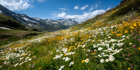 Fototapeta premium Spring Highland Meadow