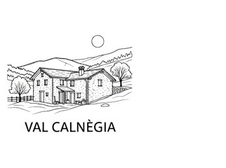Naklejka premium Stone farmhouse nestled in rolling hills under a bright sun