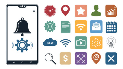 A charming collection of outlined winter icons, showcasing diverse seasonal sports, travel adventures, and cozy elements ideal for cold weather designs and themed projects © GearUp