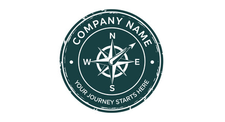Green compass logo with directional guidance.
