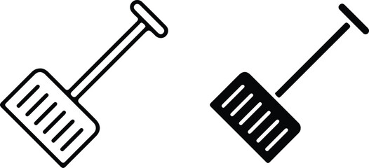 shovel tool two icon set vector  © Ammara
