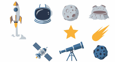 Space Exploration Rocket Satellite Telescope. © Ari