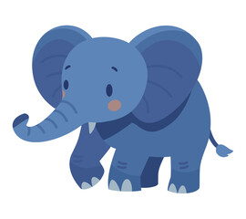 Obraz premium Cute Cartoon Elephant