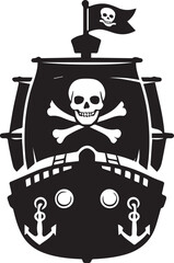 Pirate Ship Vector Illustration © Amir