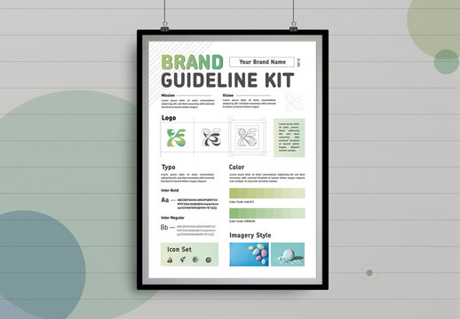 Brand Kit And Identity Guideline Layout