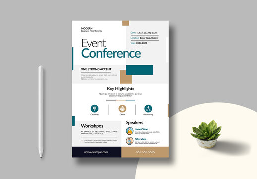 Event Conference Poster Template Layout