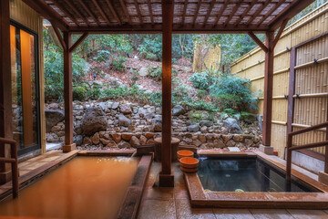 Fototapeta premium Arima Onsen Outdoor Bath