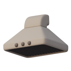 3d kitchen vent hood appliance for removing smoke and grease control air circulation fresh cooking
