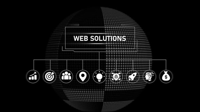 Futuristic globe set highlighting digital business for tech marketing, corporate presentations, and network visualization concepts