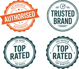 Obraz premium Set of Professional Business and Quality Assurance Seals