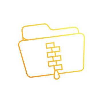 Zip Folder vector icon