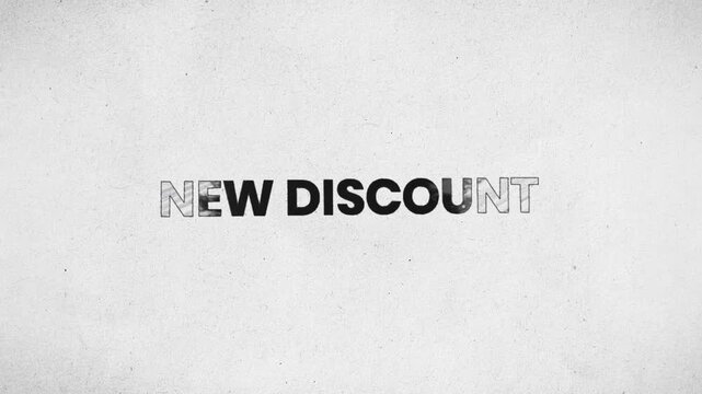 New Discount Pencil Scribble Text Animation 4K Fresh Price Drop Promotion and Online Retail Marketing