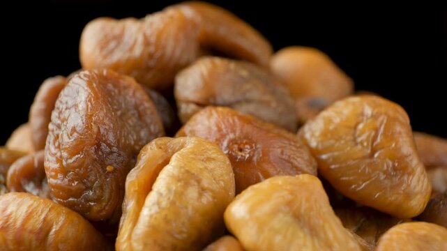 Macro View of Dried Figs, Healthy Snack Concept