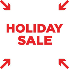 Fototapeta premium Bold Holiday Sale Promotional Graphic