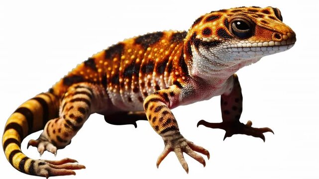 Leopard Gecko Lizard Close Up Exotic Reptile Video