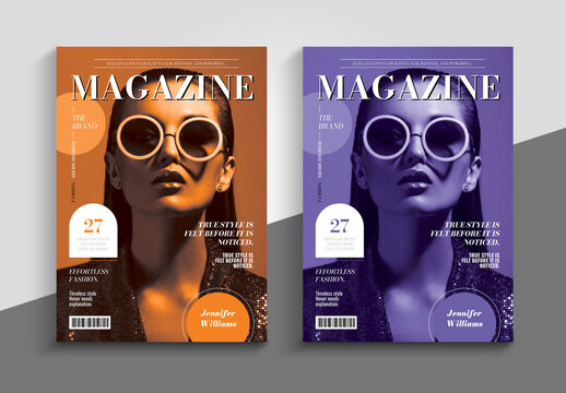 Magazine Cover Design Template