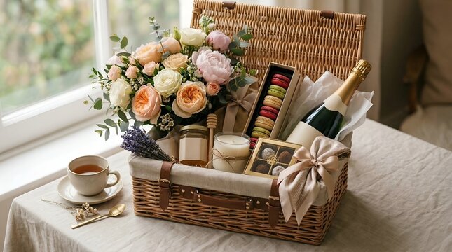 Mother&rsquo;s Day Gift Hamper Photo | Premium Lifestyle, Elegant Packaging, Luxury Celebration