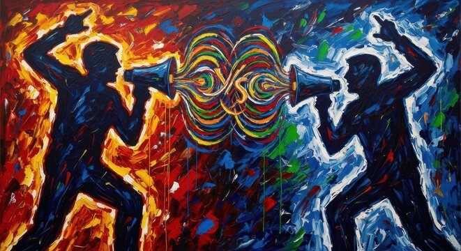 The Echo Chamber - A Visual Representation of Polarized Communication.