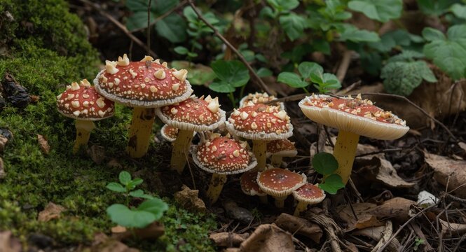 Curious Exploration of a Magical Mushroom Wonderland