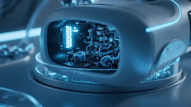 Advanced scientific research in a modern laboratory setting.