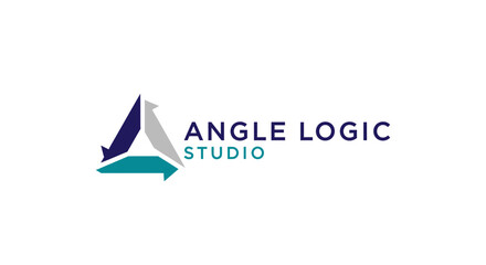 Obraz premium Angle Logic Studio Company Logo Design.